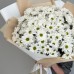 Монобукет из 25 белых кустовых хризантем 61