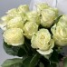 Монобукет из 15 белых роз сорта Мондиаль 53